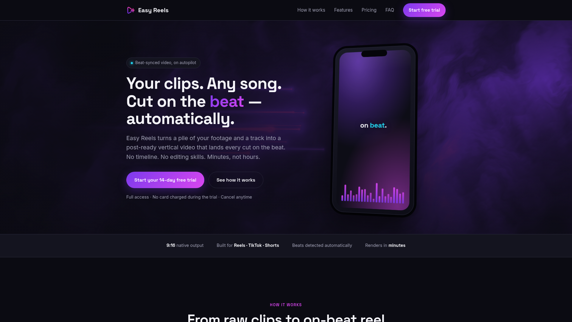 Easy Reels website