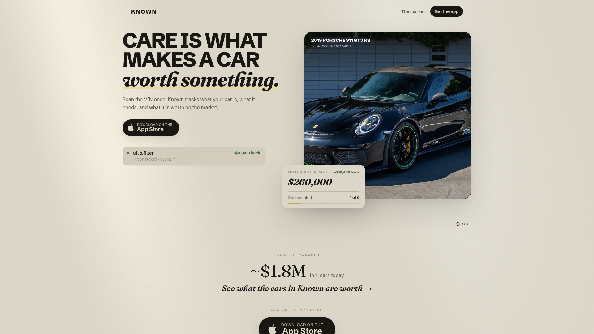 Known website