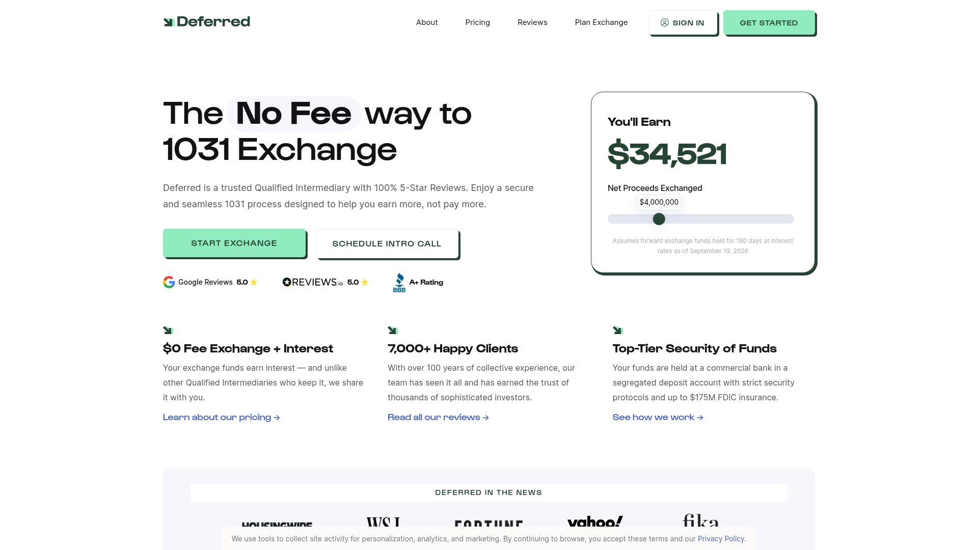 Deferred website
