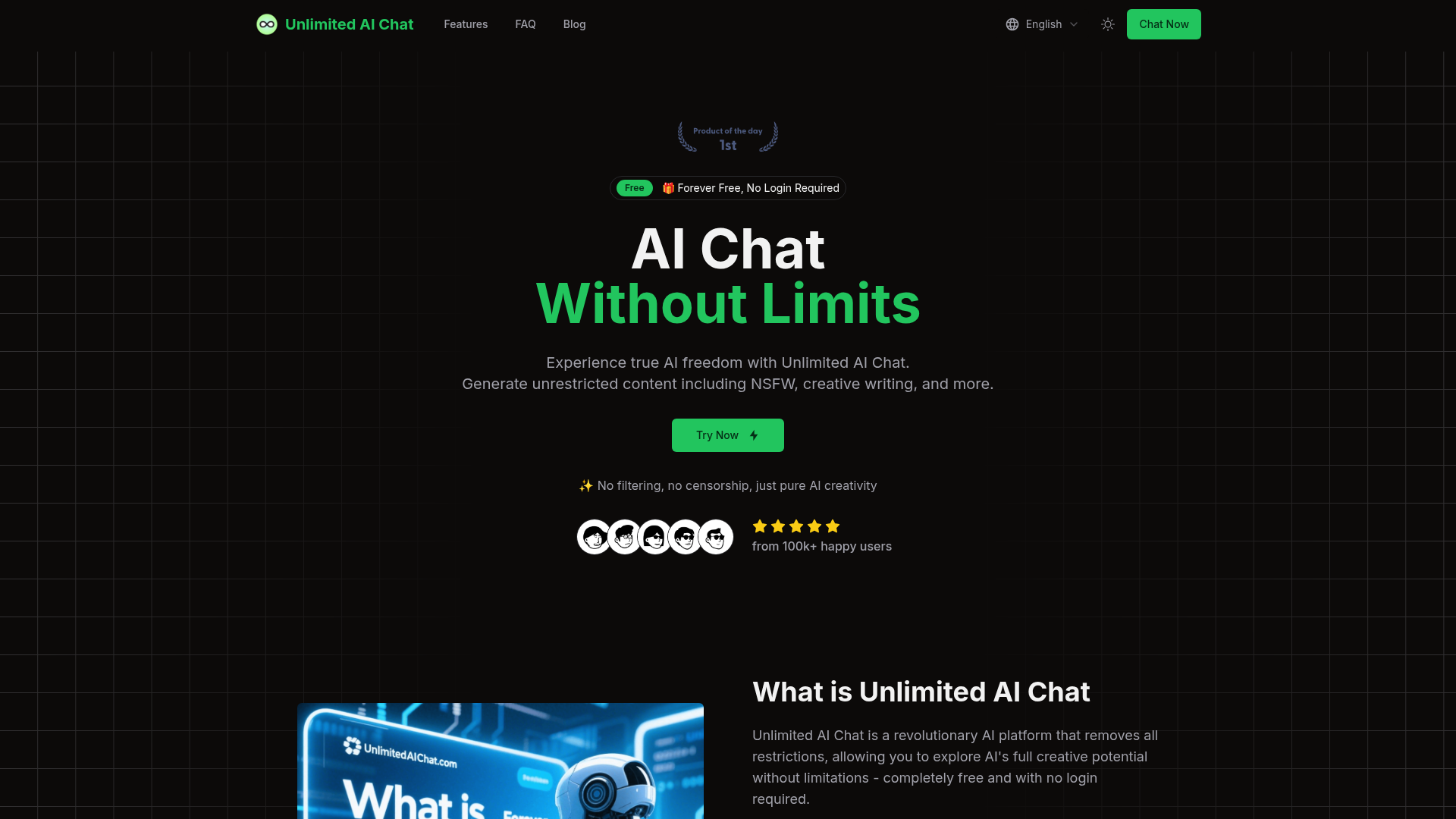 Unlimited AI Chat website