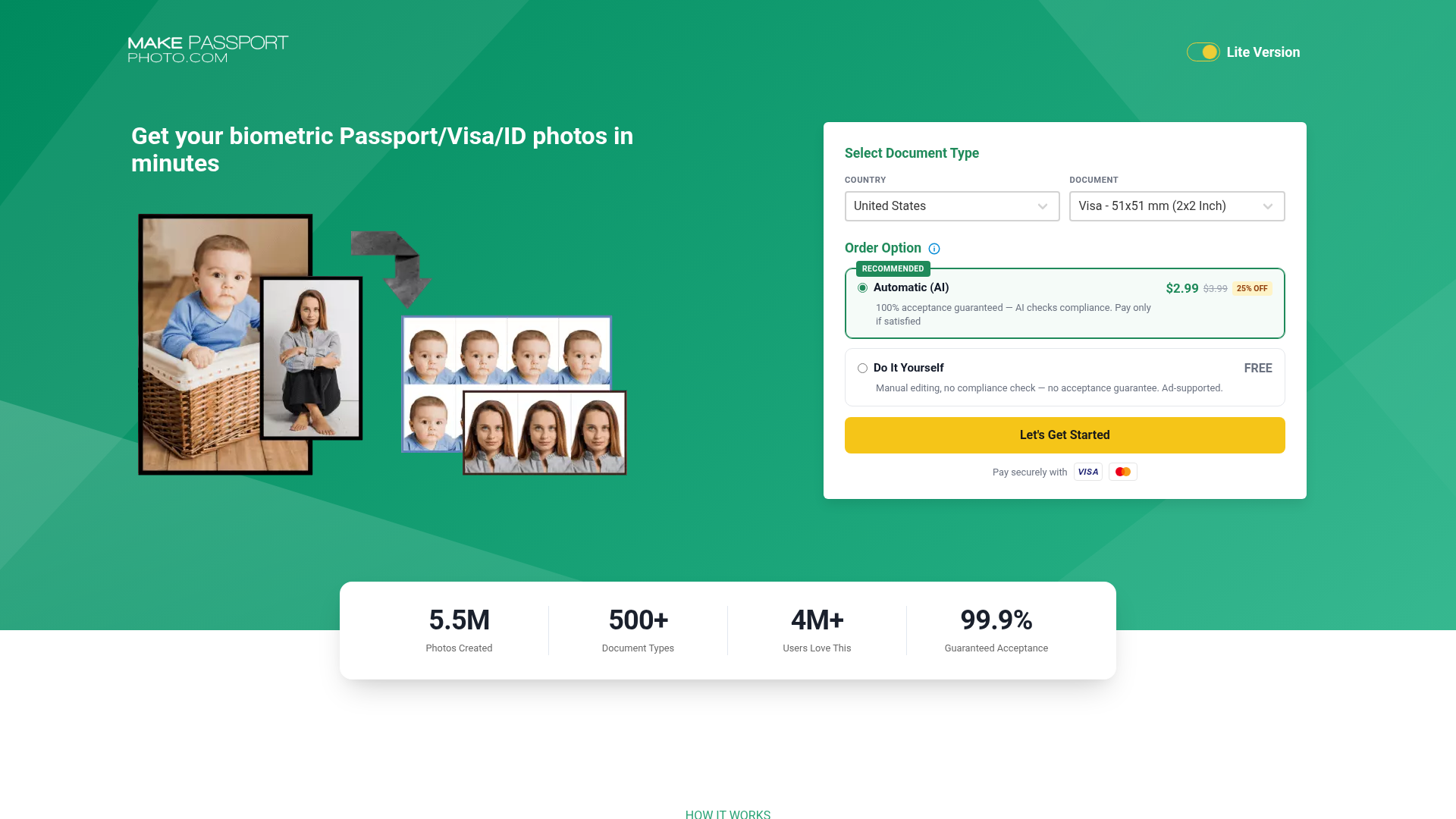 Make Passport Photo website
