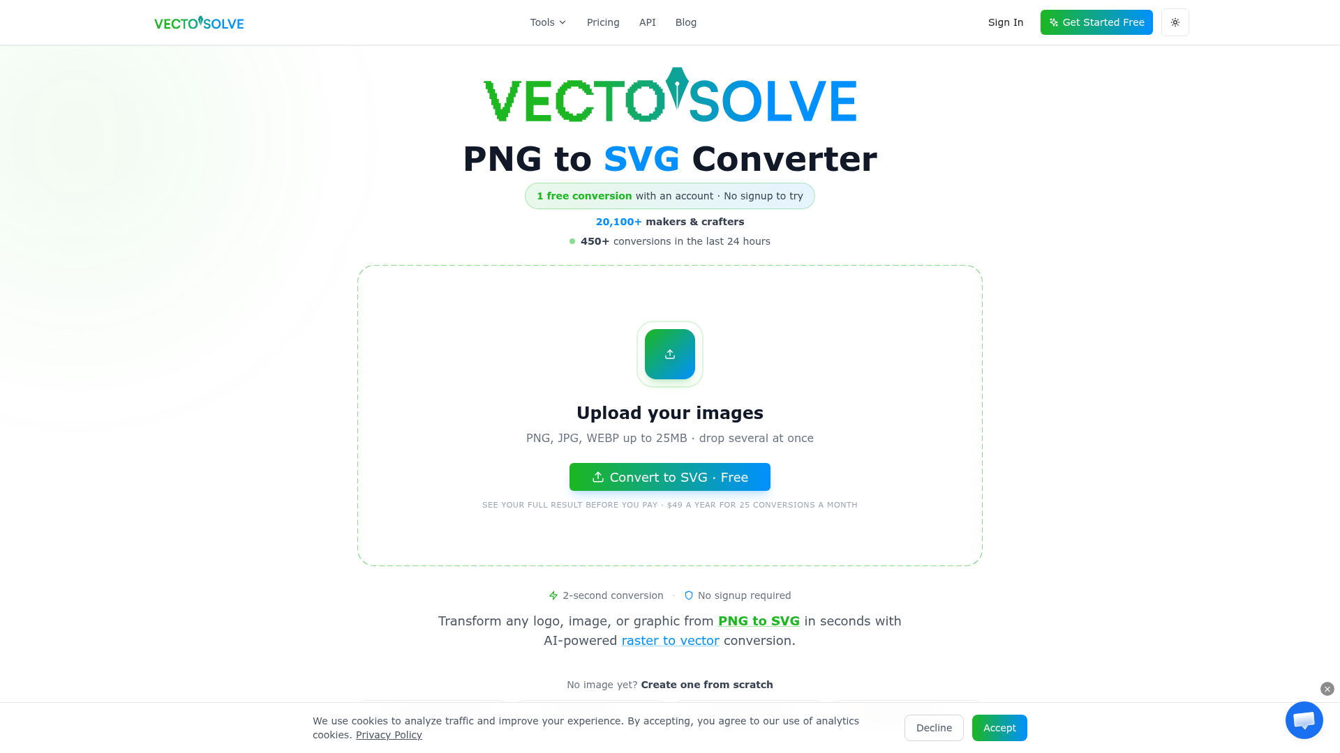 VectoSolve website