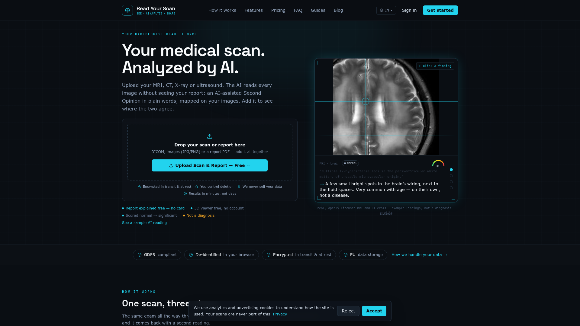 Read Your Scan website