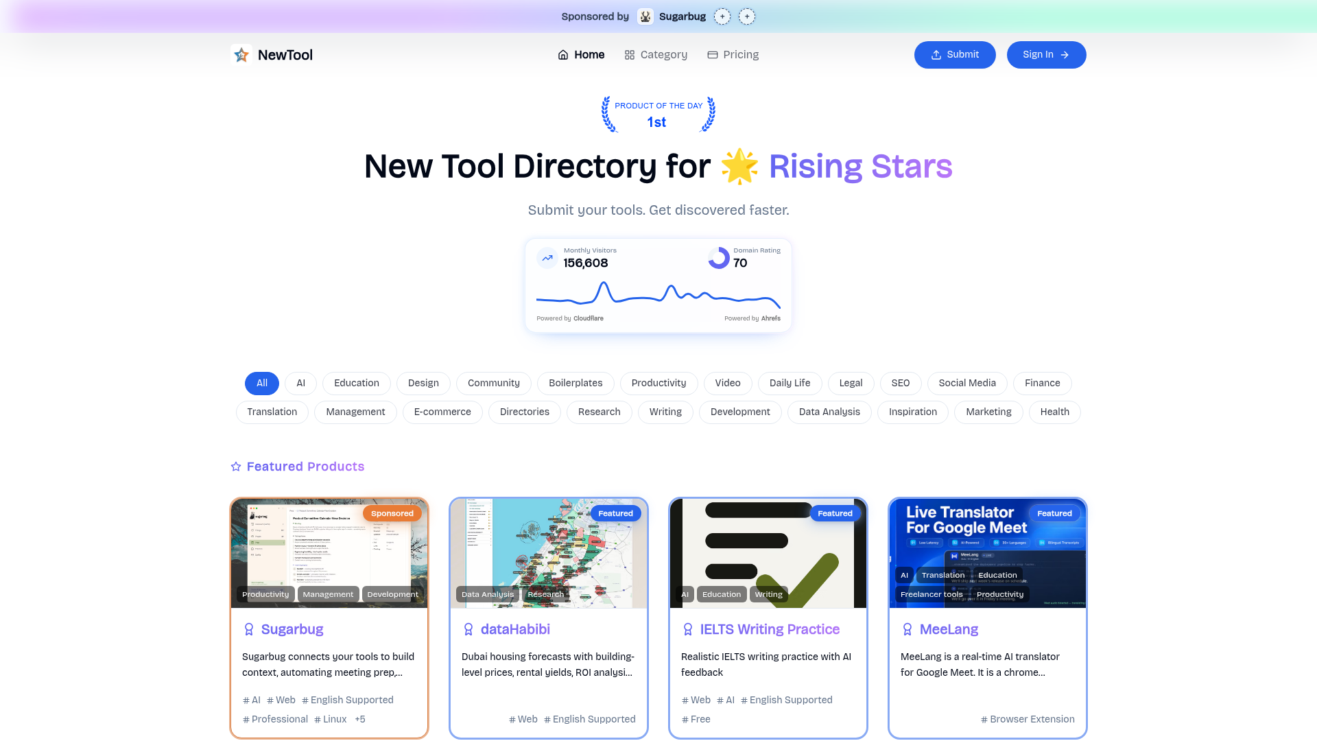 NewTool website