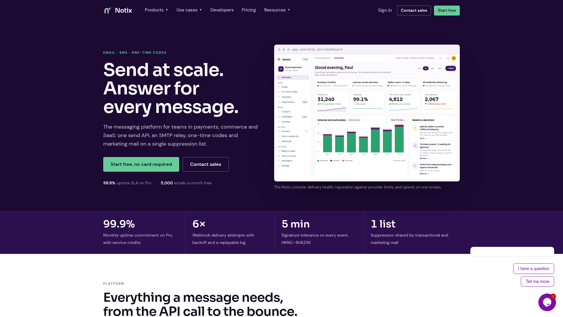 Notix website