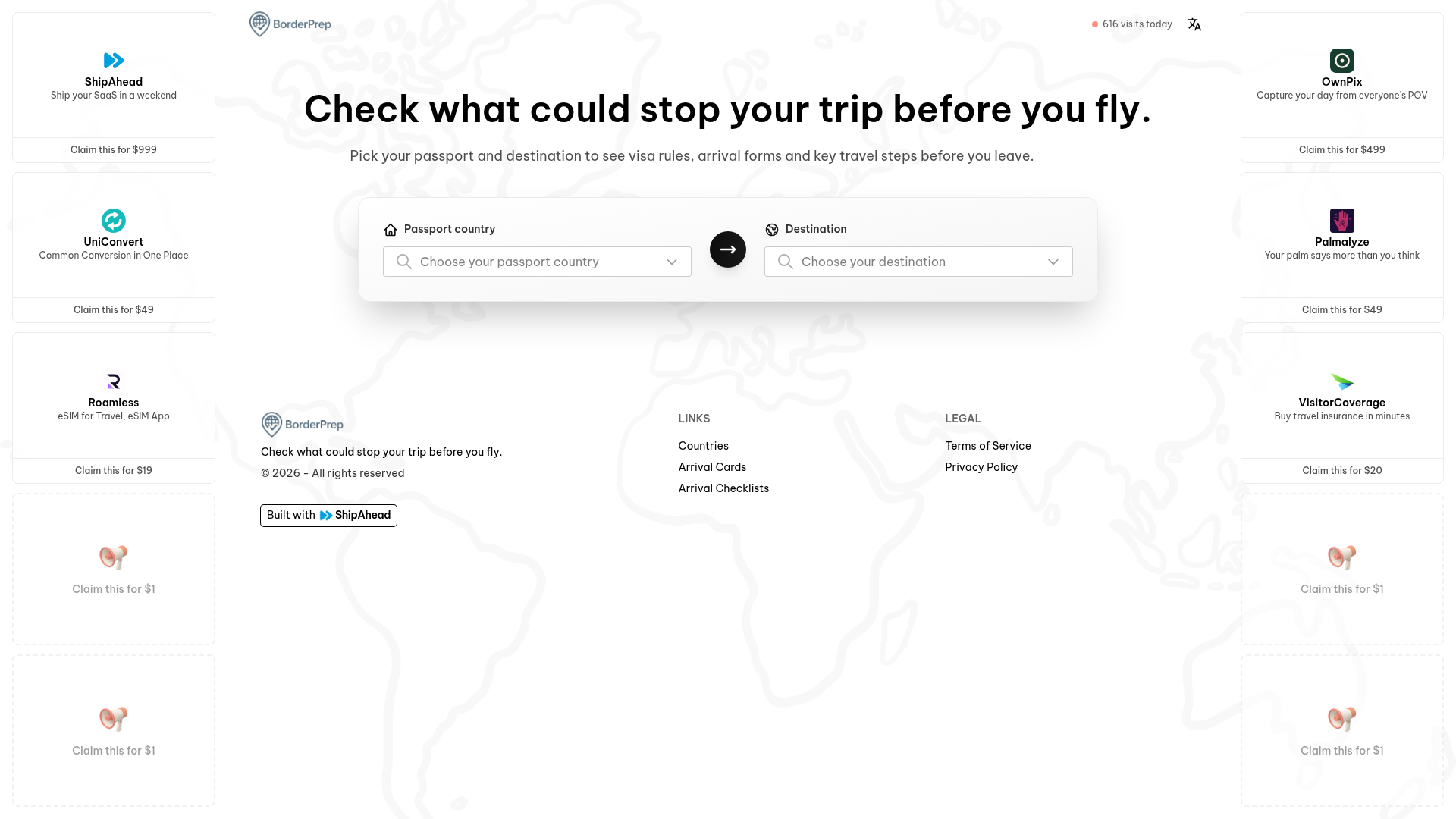 BorderPrep website