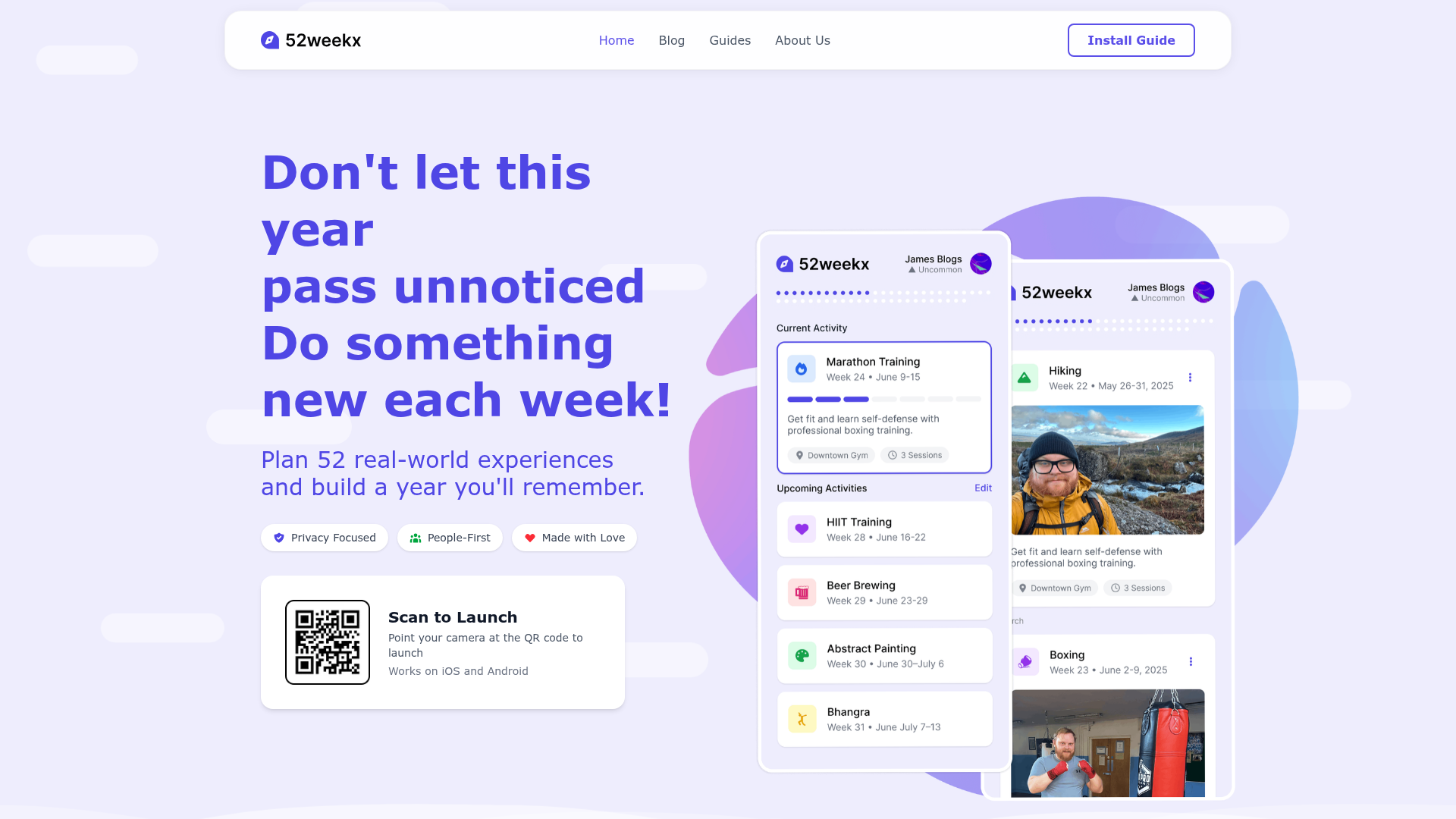 52weekx website