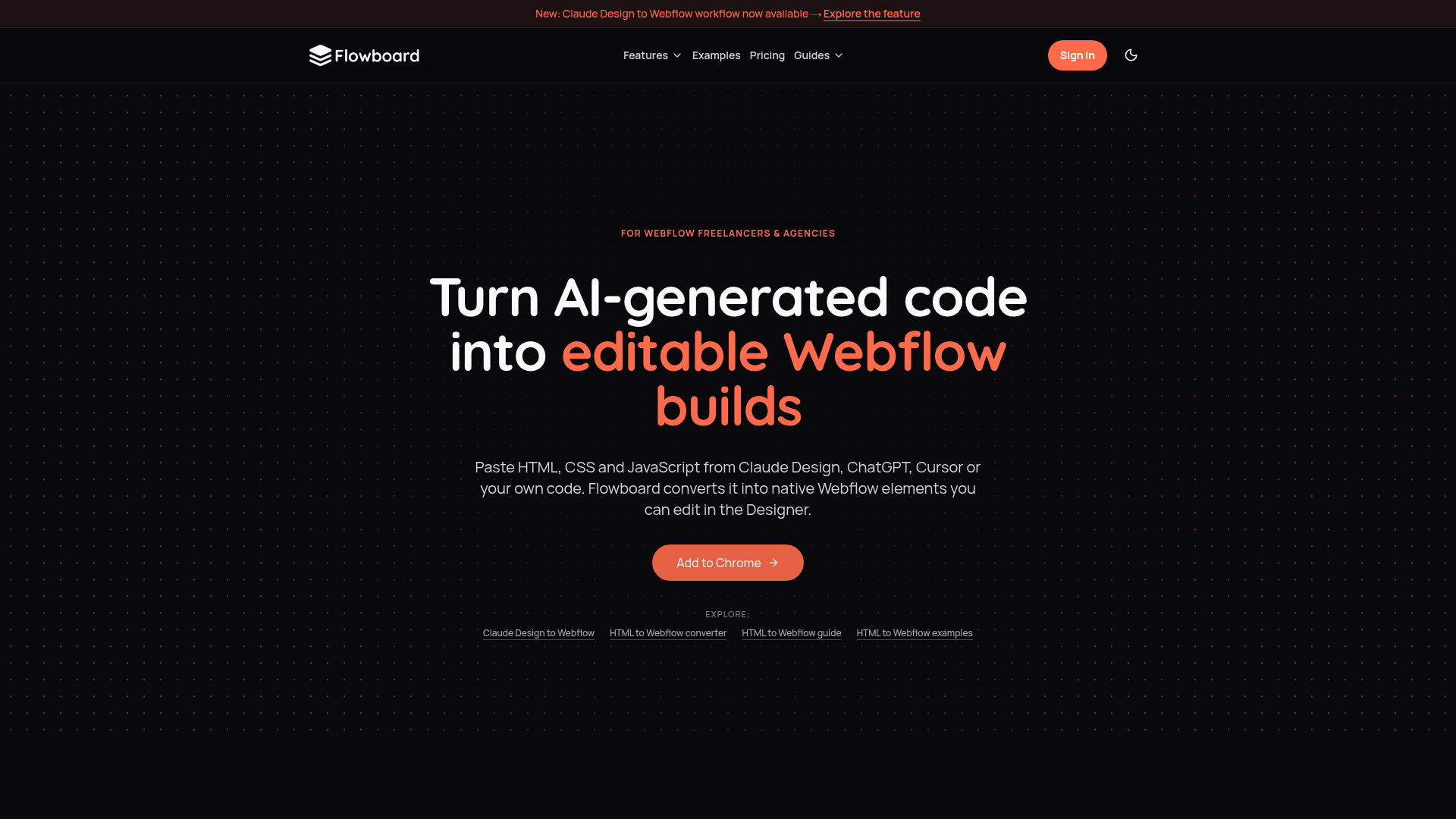 Flowboard website