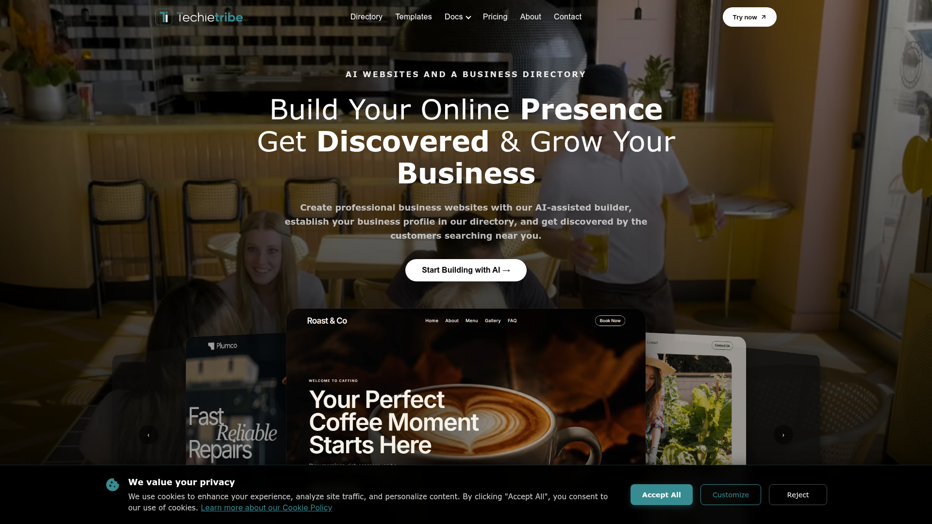 Techietribe AI website