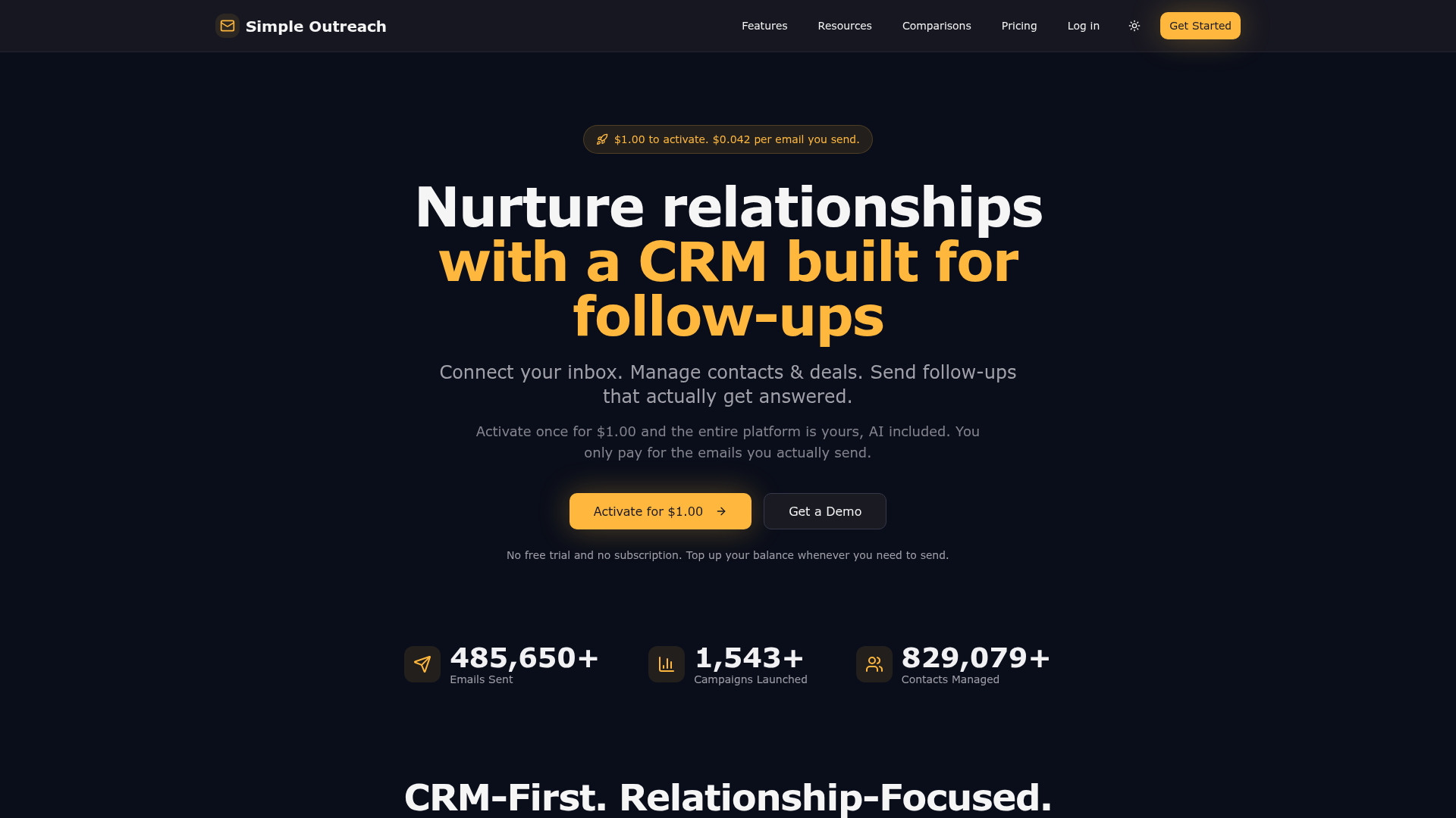 Simple Outreach website
