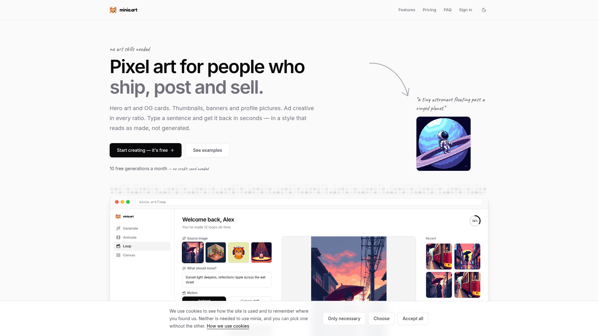 minia.art website