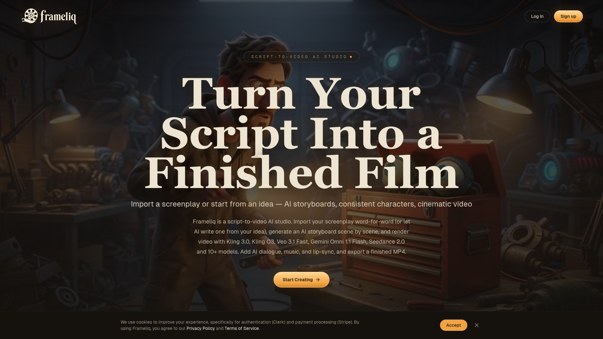Frameliq website