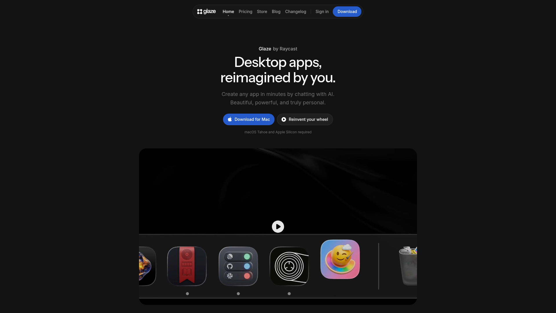Glaze website