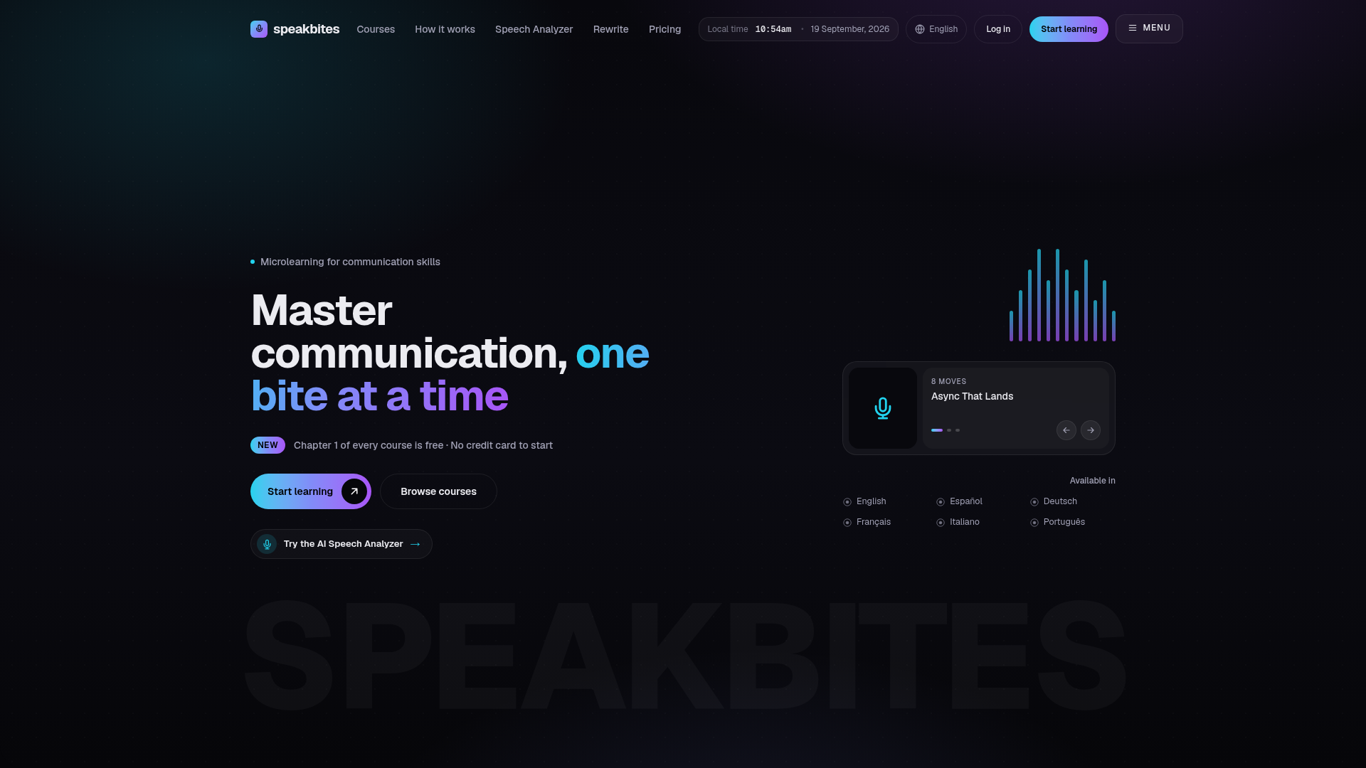 speakbites website