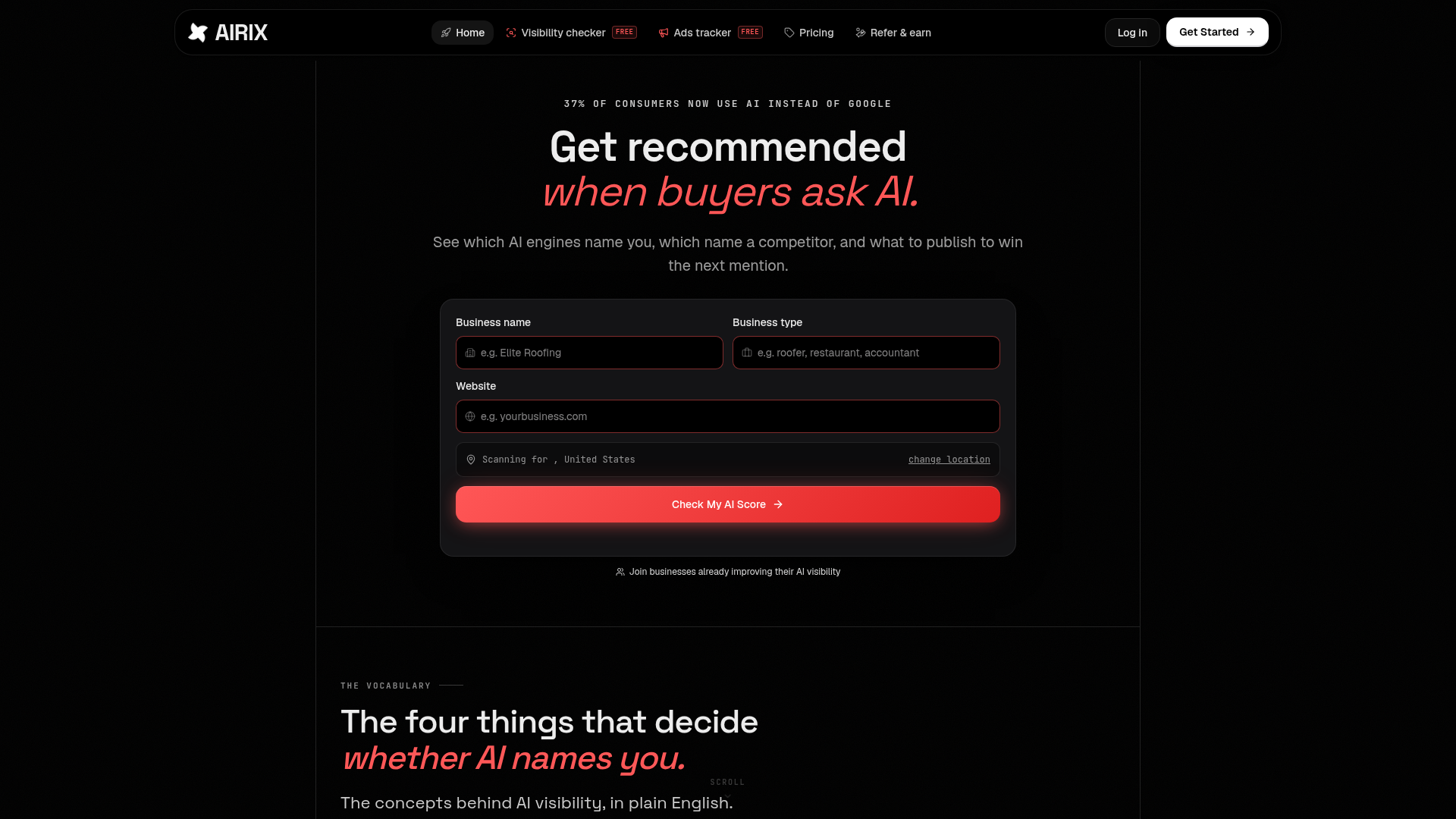 AIRIX website