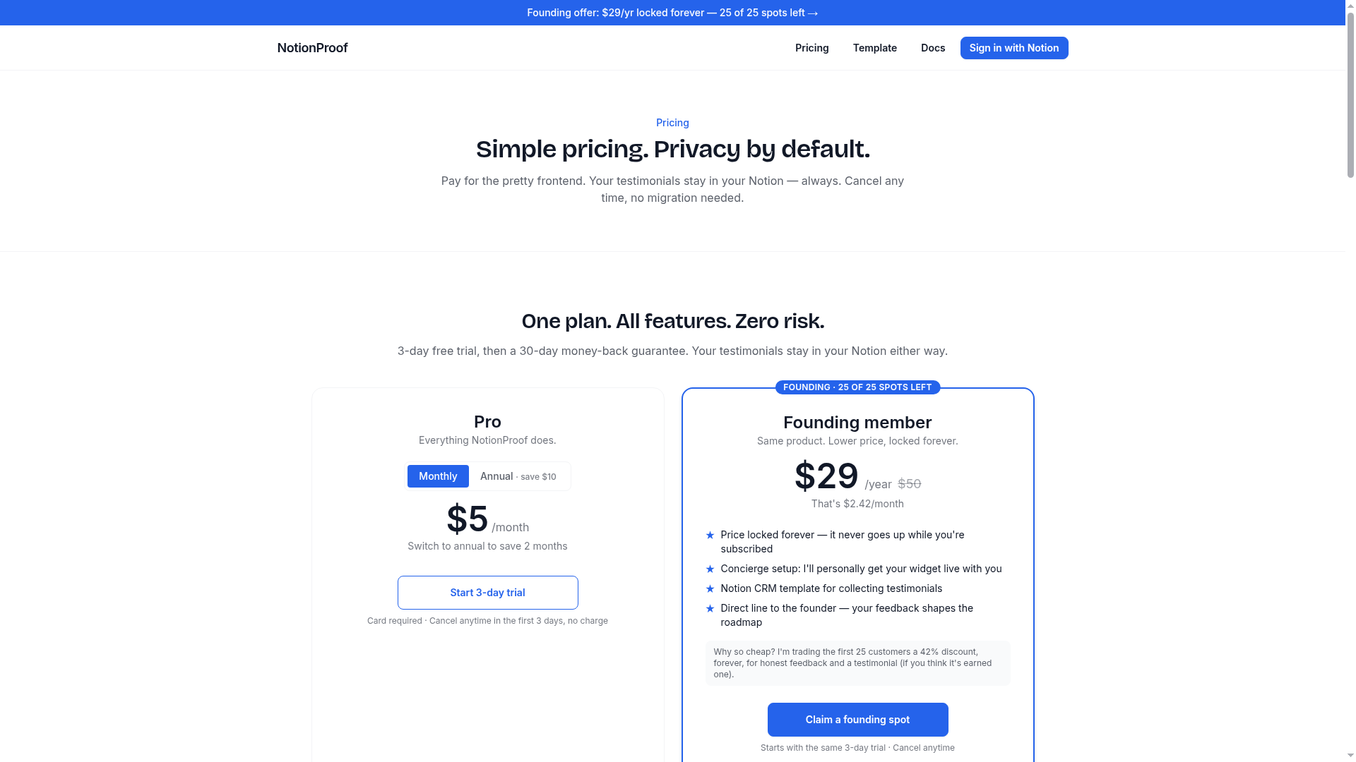 NotionProof screenshot 2