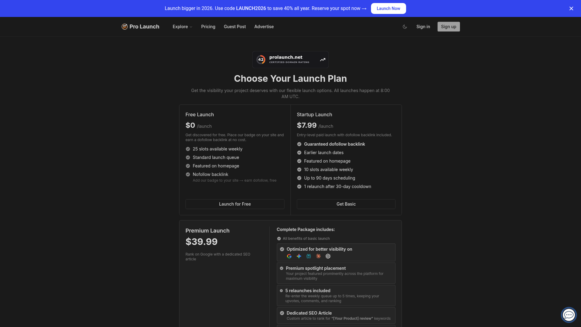 Pro Launch screenshot 2