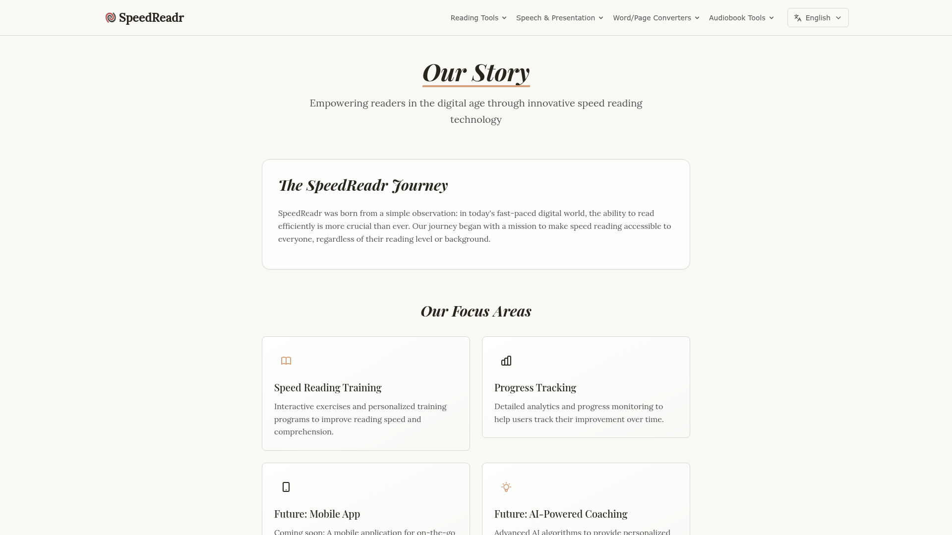 SpeedReadr screenshot 2