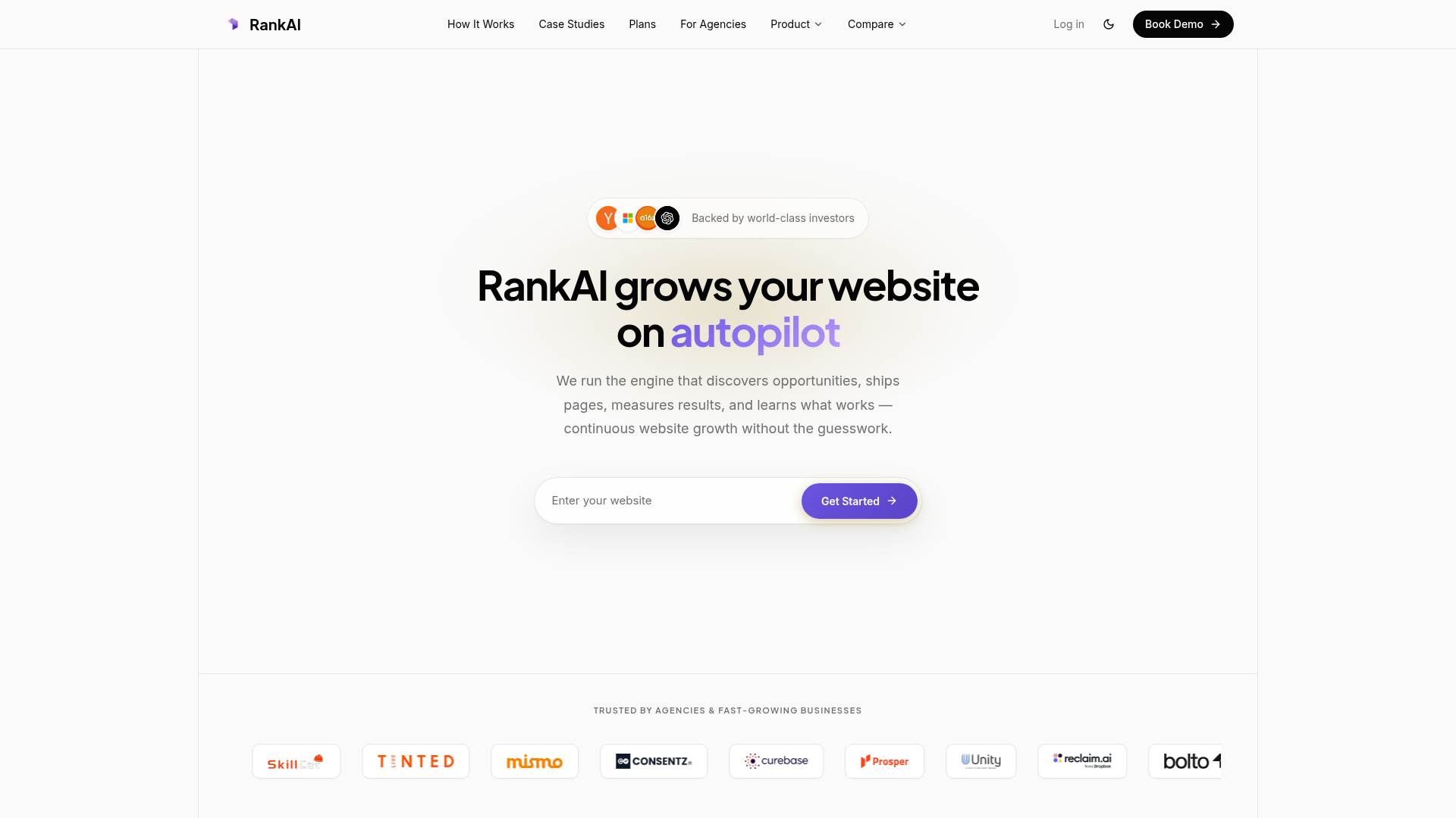 RankAI website