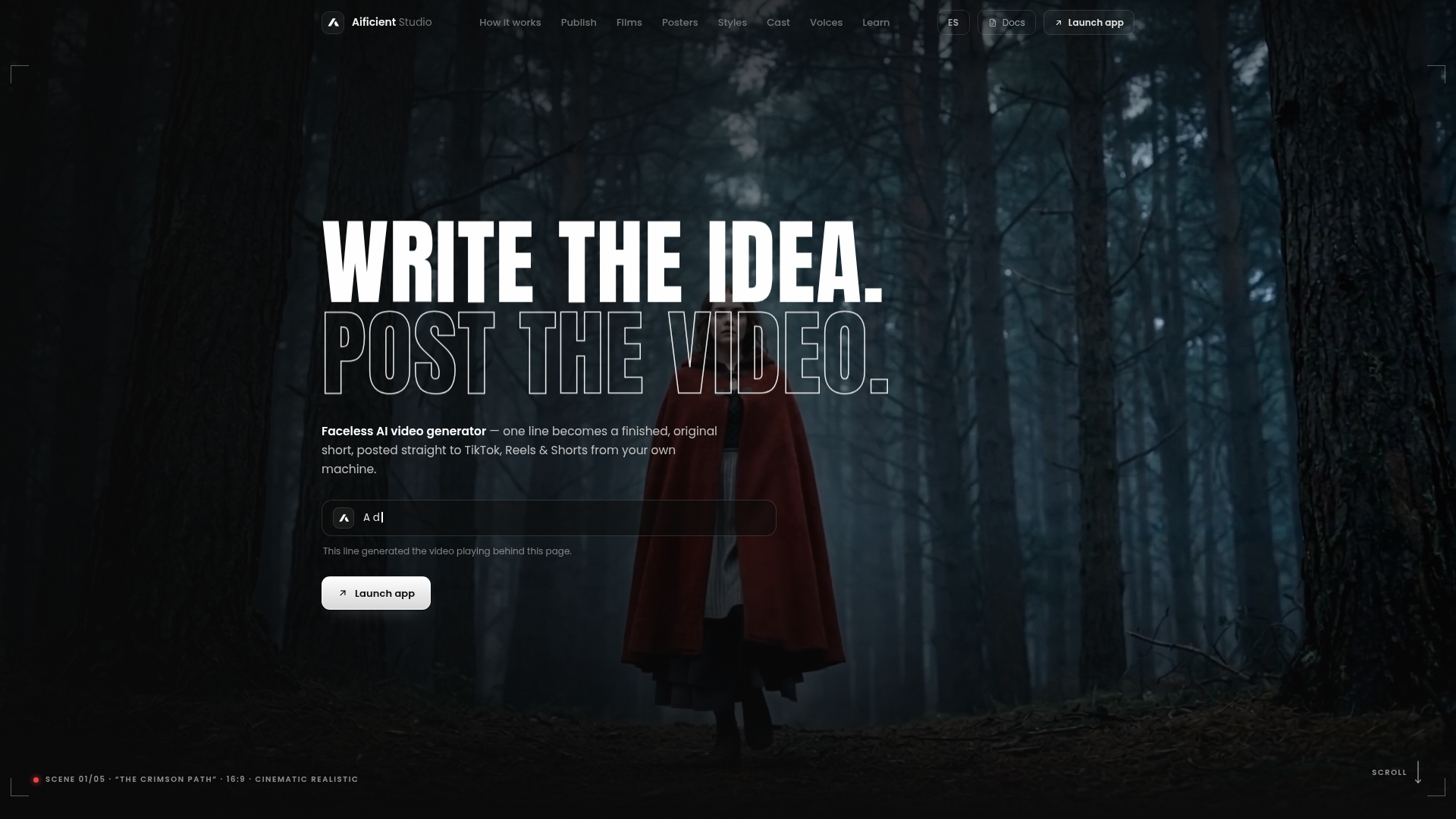 Aificient Studio website