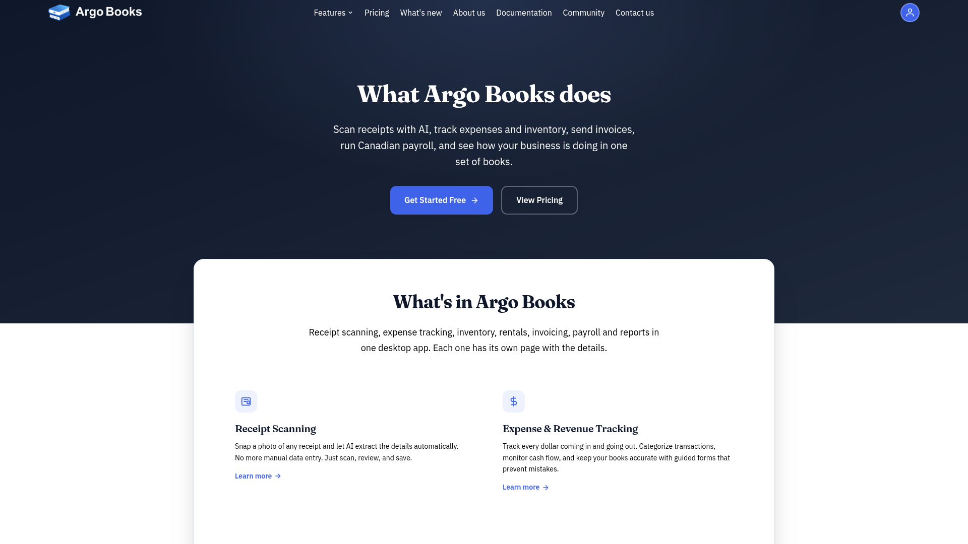 Argo Books screenshot 2