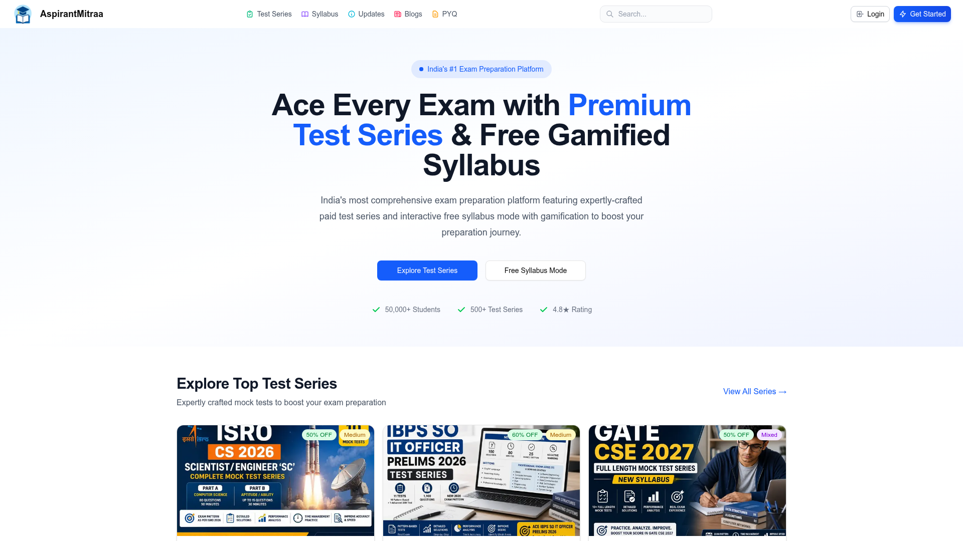 AspirantMitraa website