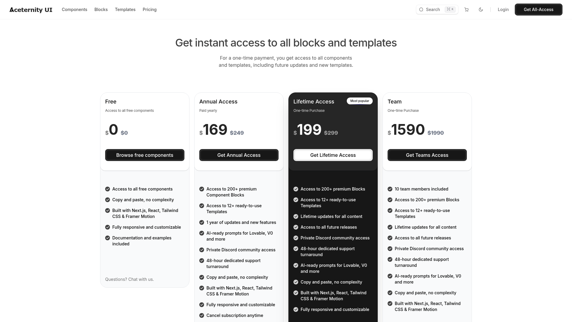 Aceternity UI screenshot 2