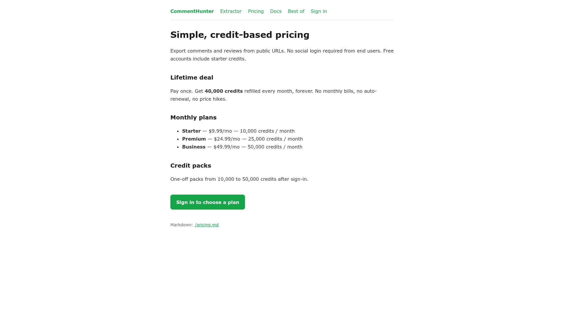 CommentHunter screenshot 2