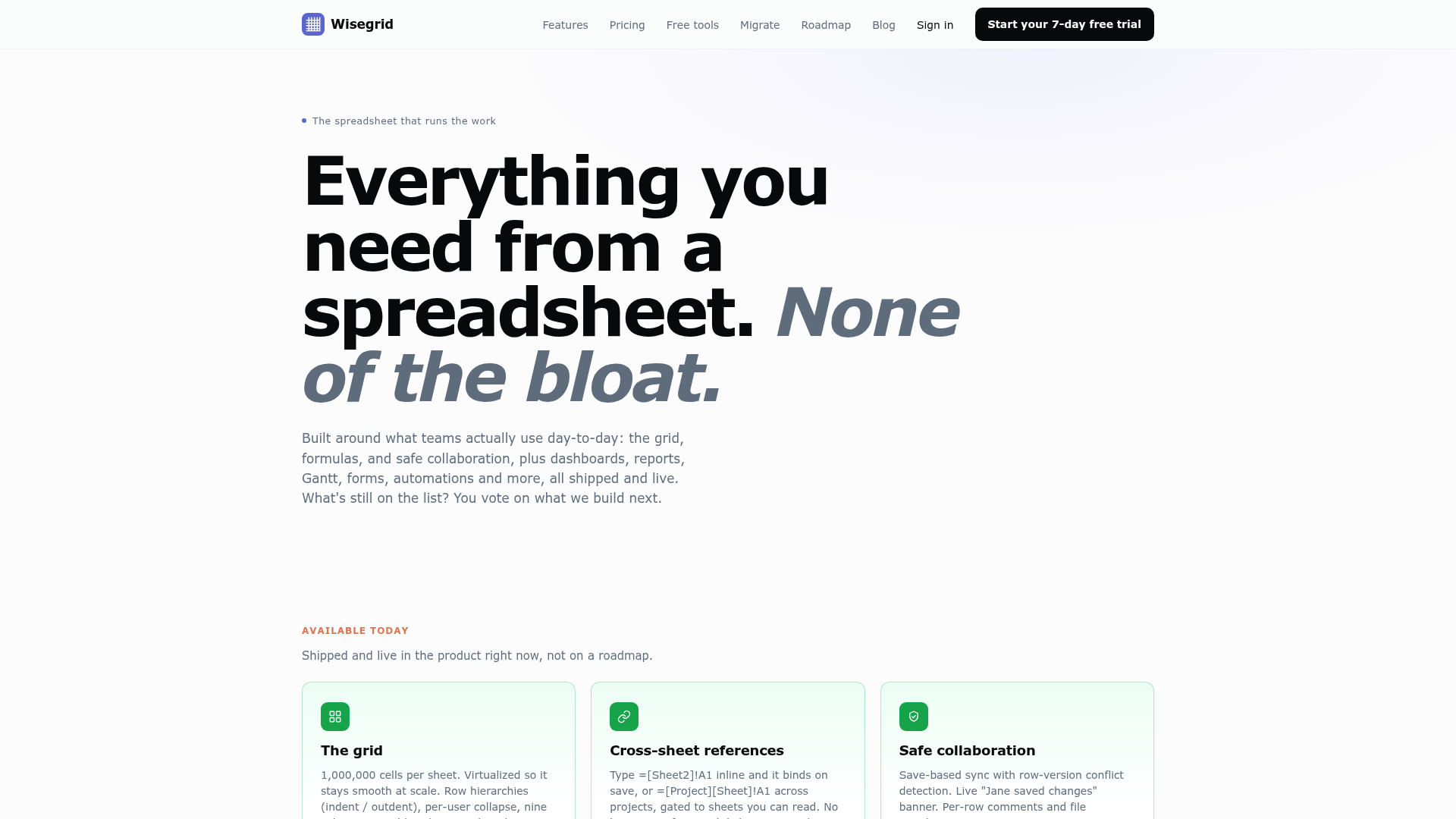 Wisegrid screenshot 2