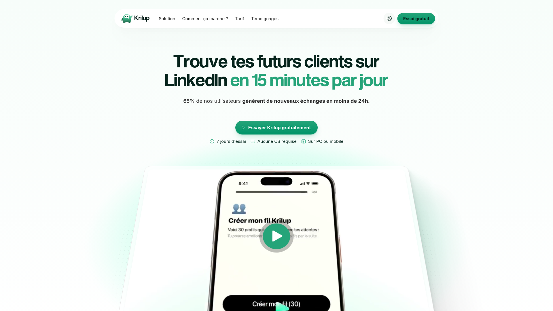 Krilup website