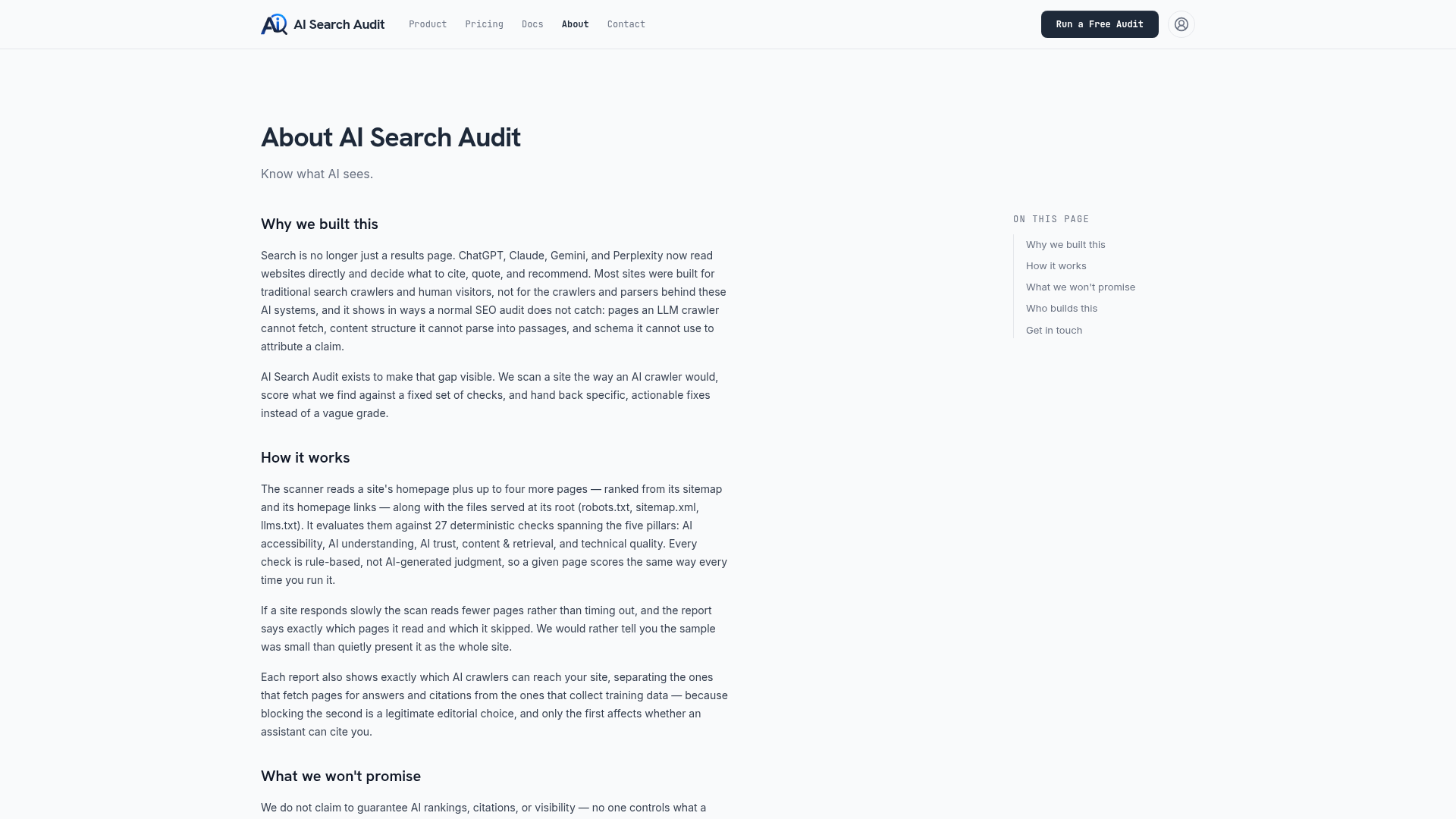 AI Search Audit screenshot 3