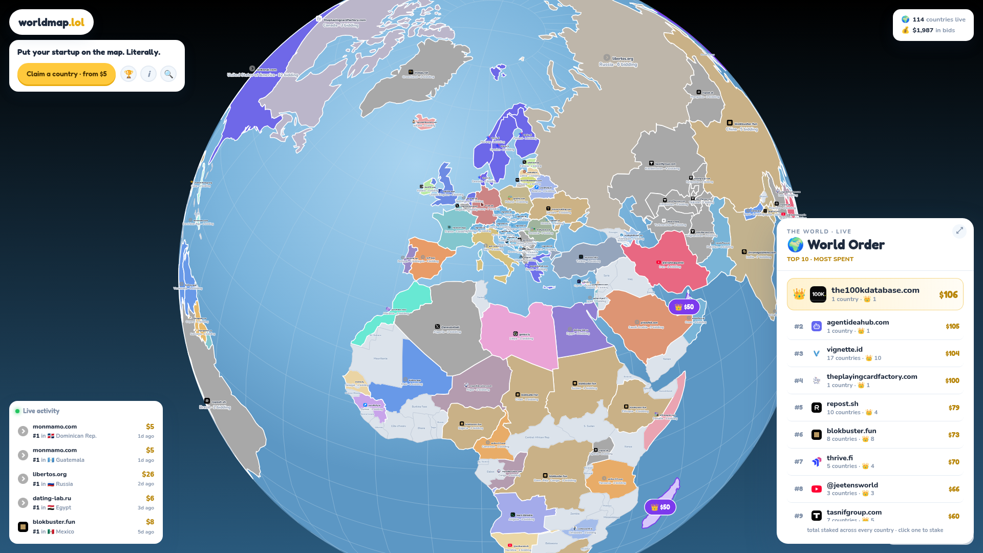 worldmap.lol website