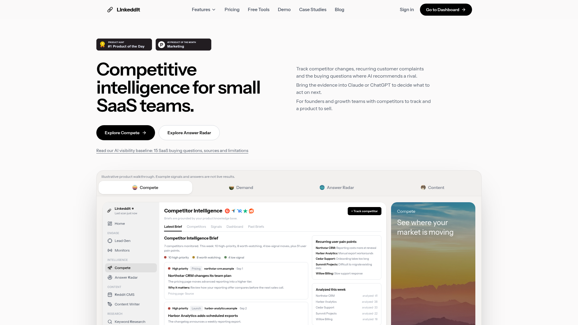 Linkeddit website