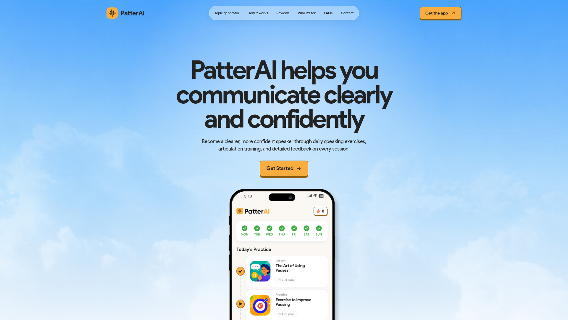 PatterAI website