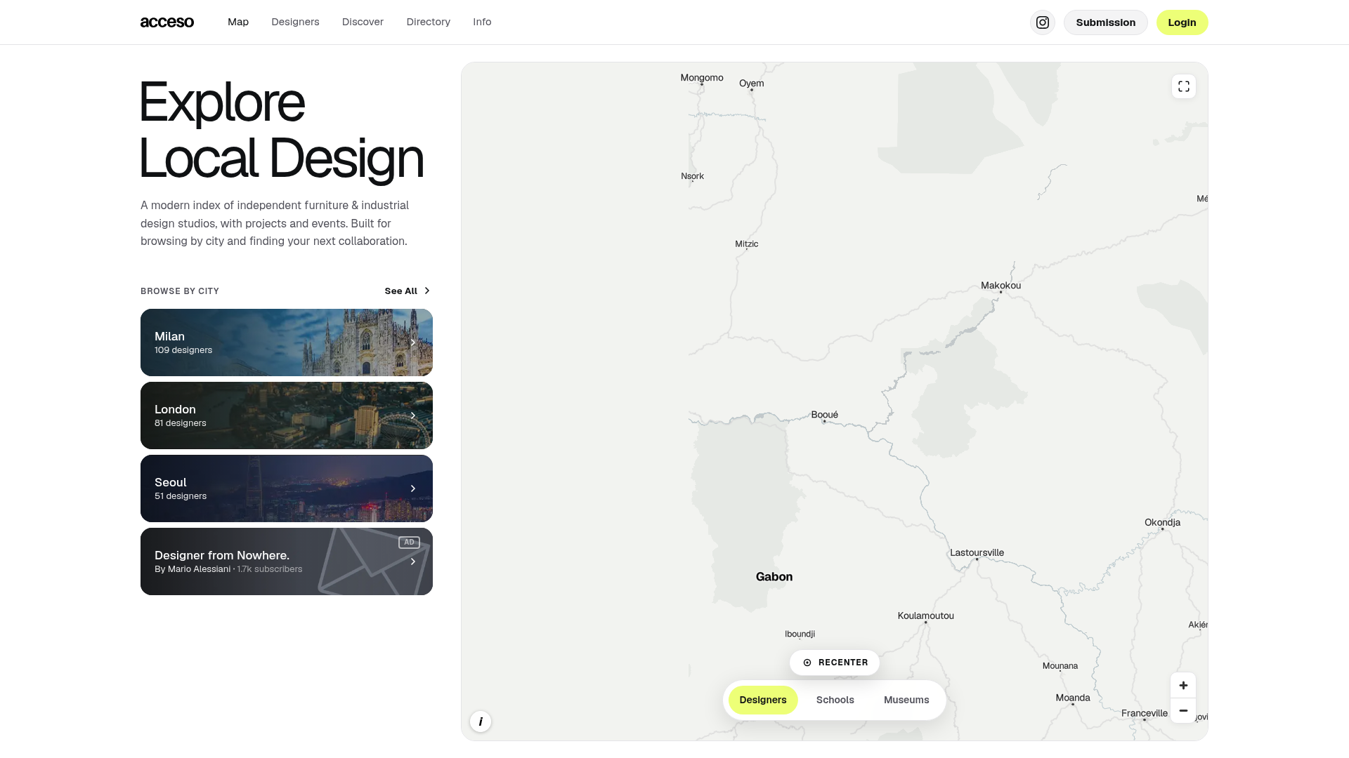 Acceso website