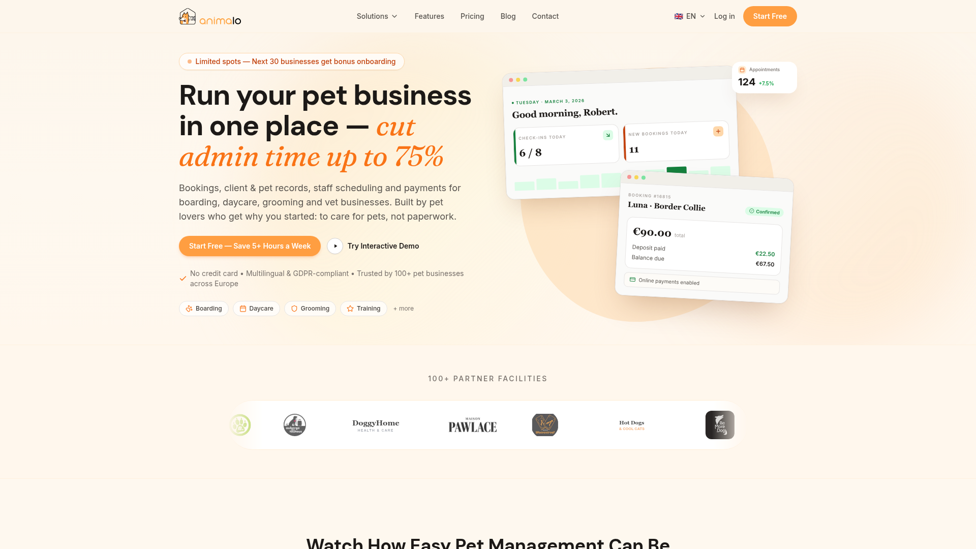 Animalo website