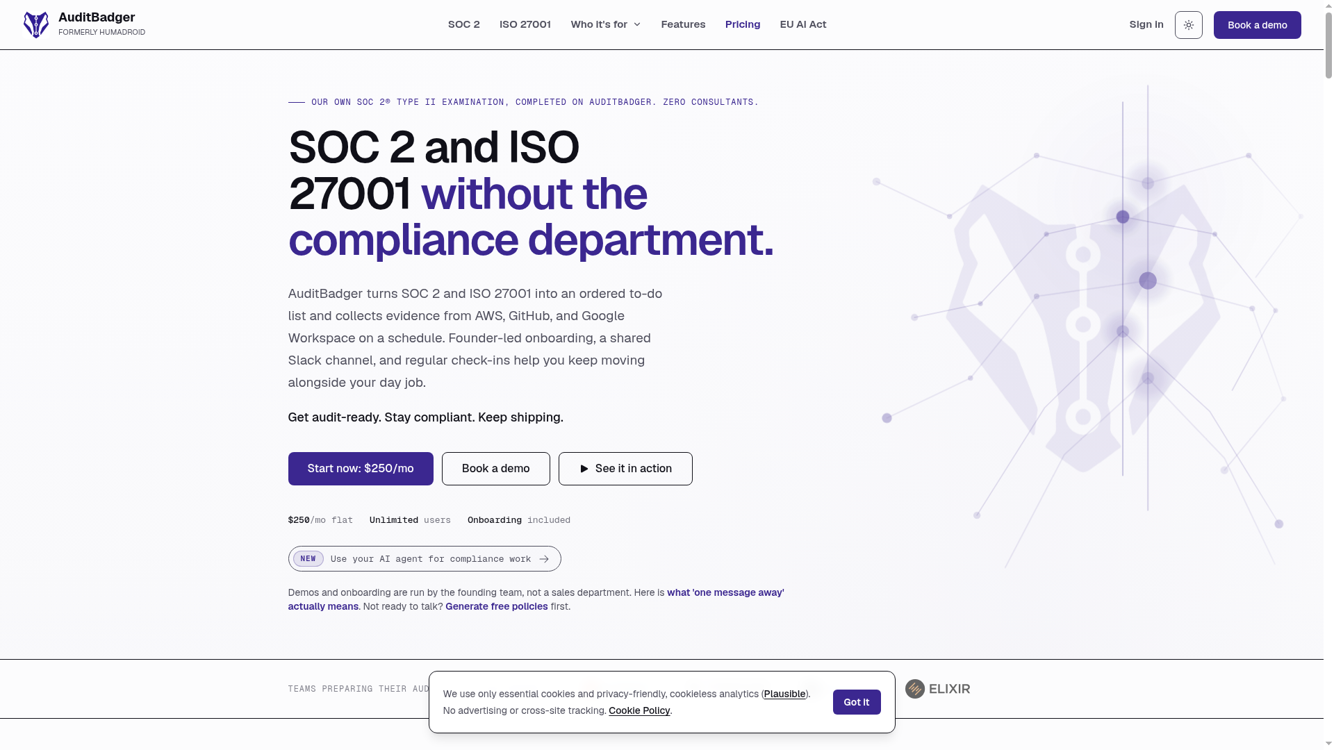 AuditBadger website