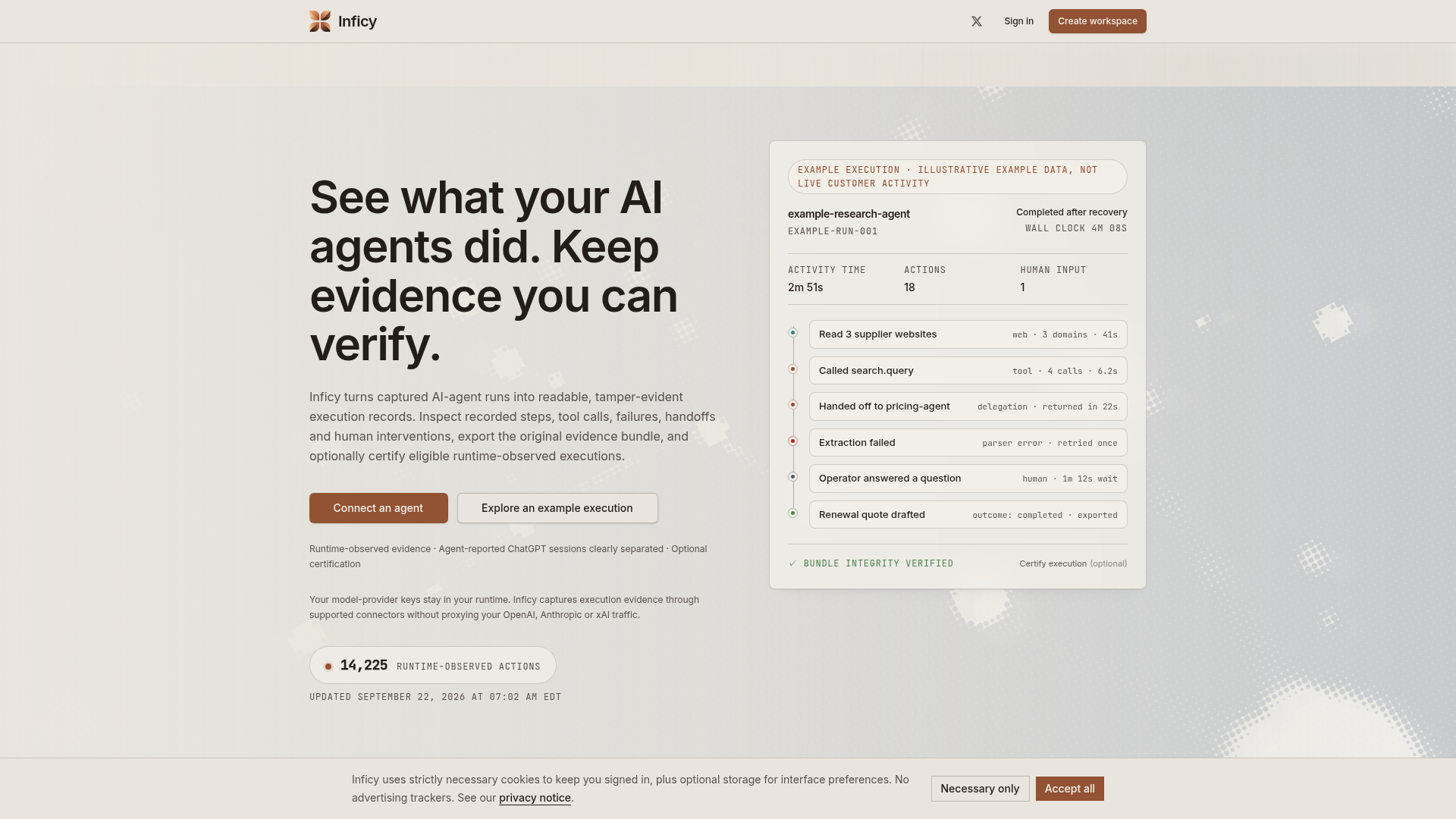 Inficy website